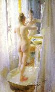 Anders Zorn The Tub painting